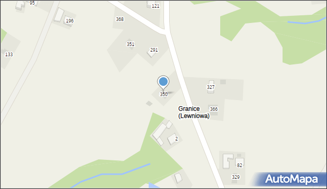 Lewniowa, Lewniowa, 350, mapa Lewniowa