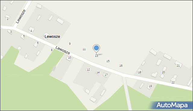 Lewosze, Lewosze, 13, mapa Lewosze