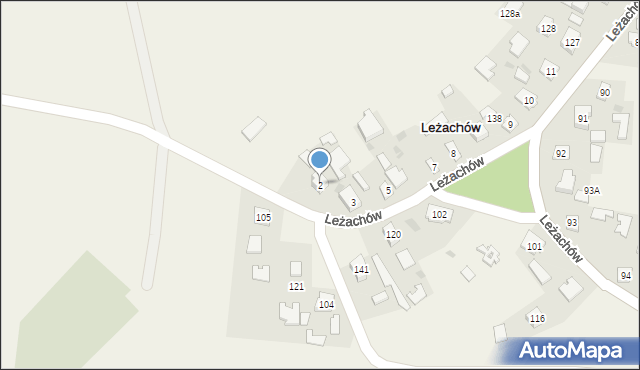 Leżachów, Leżachów, 2, mapa Leżachów
