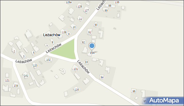 Leżachów, Leżachów, 93A, mapa Leżachów