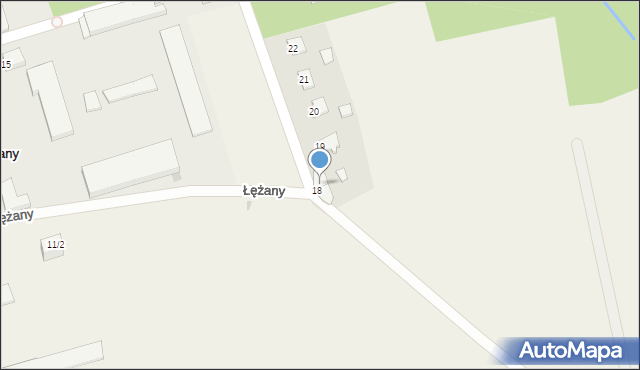 Łężany, Łężany, 18/2, mapa Łężany