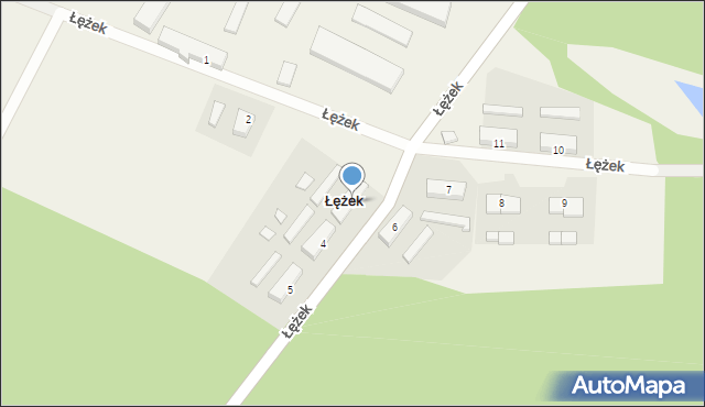 Łężek, Łężek, 3, mapa Łężek