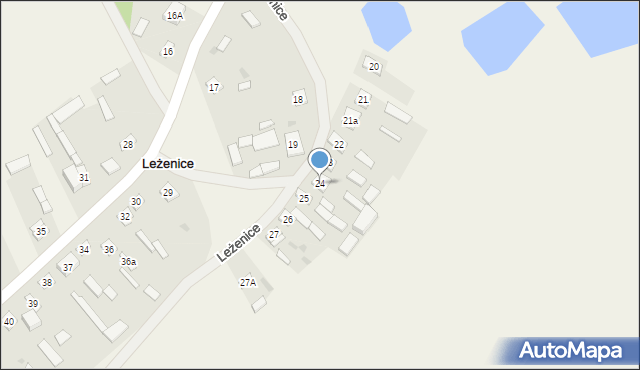 Leżenice, Leżenice, 24, mapa Leżenice