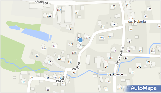 Łężkowice, Łężkowice, 41, mapa Łężkowice