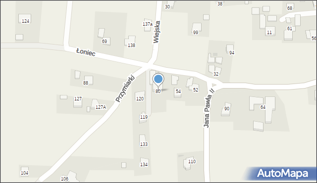 Łężkowice, Łężkowice, 80, mapa Łężkowice