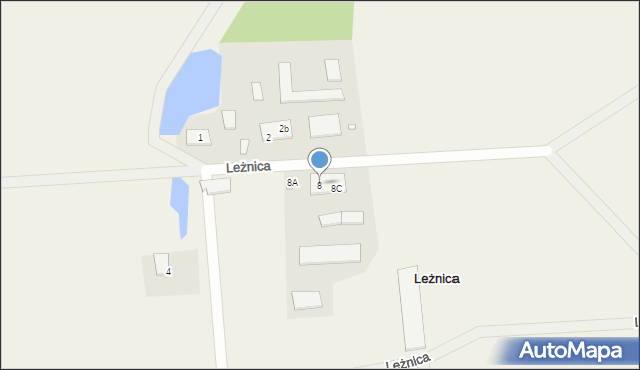 Leżnica, Leżnica, 8, mapa Leżnica