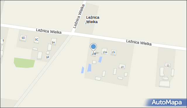 Leźnica Wielka, Leźnica Wielka, 10B, mapa Leźnica Wielka