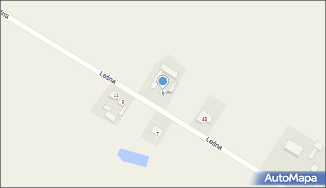Lipka, Leśna, 6, mapa Lipka