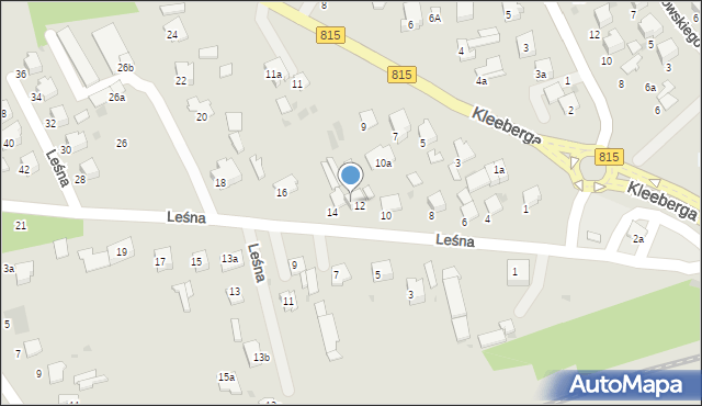 Lubartów, Leśna, 12a, mapa Lubartów