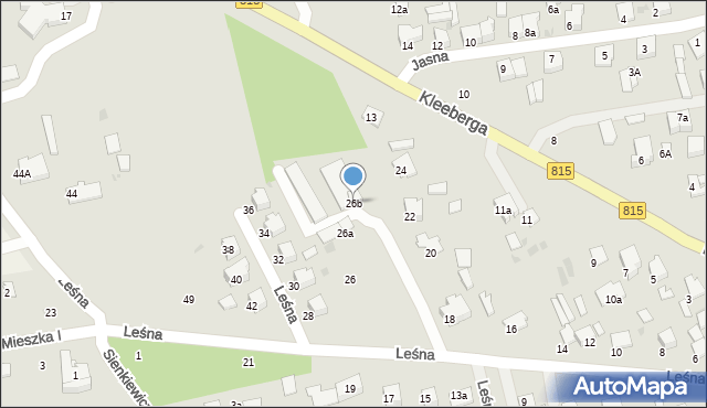 Lubartów, Leśna, 26b, mapa Lubartów