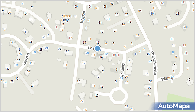 Lublin, Leszka, 16, mapa Lublina