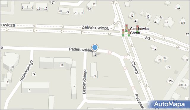 Lublin, Leszetyckiego Teodora, 2, mapa Lublina