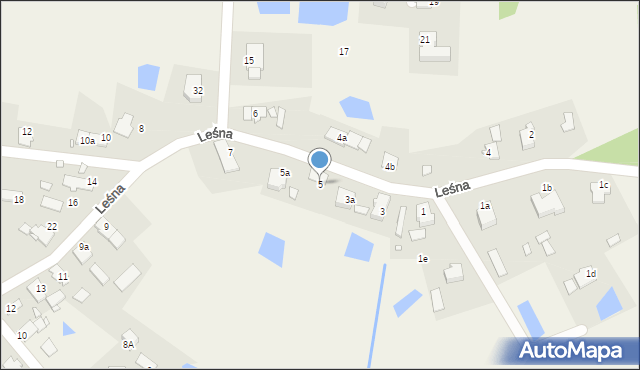 Lubsza, Leśna, 5, mapa Lubsza