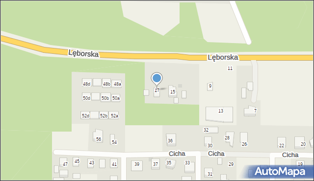 Luzino, Lęborska, 17, mapa Luzino