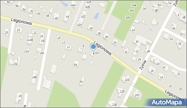 Marki, Legionowa, 5, mapa Marki