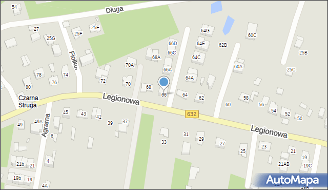 Marki, Legionowa, 66, mapa Marki