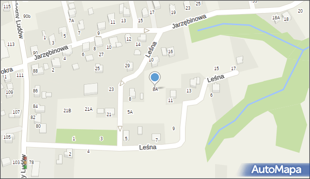 Marklowice, Leśna, 8A, mapa Marklowice
