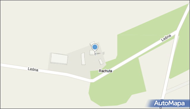 Masanów, Leśna, 2, mapa Masanów