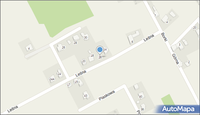 Mechnica, Leśna, 16, mapa Mechnica