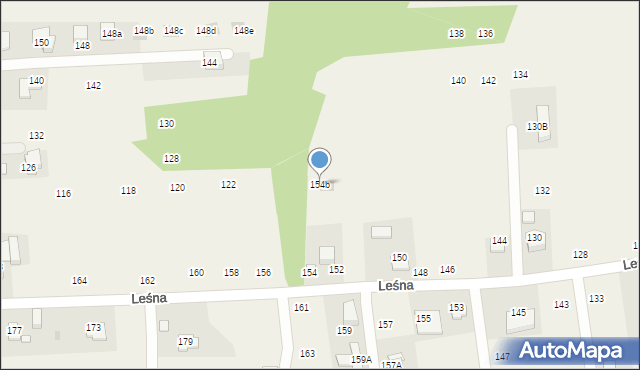 Michałowice, Leśna, 154b, mapa Michałowice