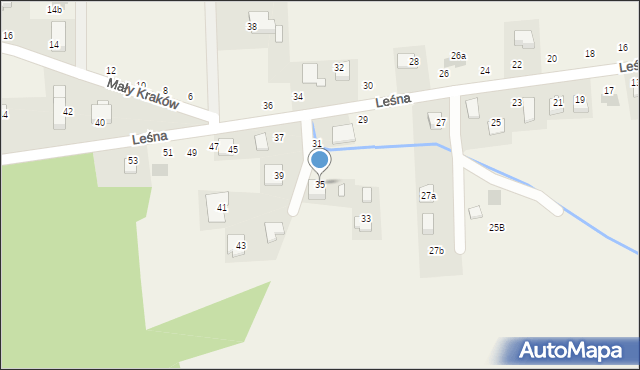 Michałowice, Leśna, 35, mapa Michałowice