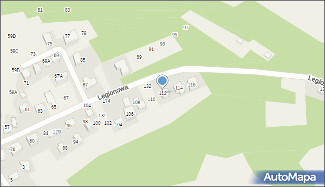 Młodziejowice, Legionowa, 112, mapa Młodziejowice