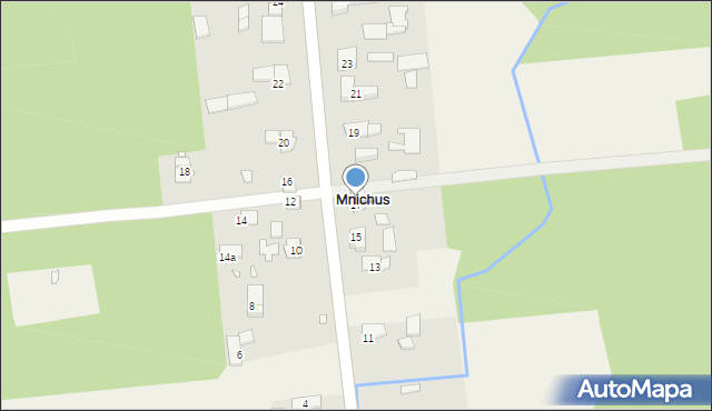 Mnichus, Leśna, 17, mapa Mnichus