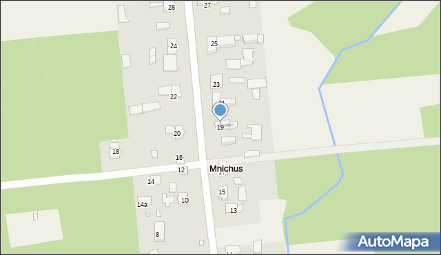 Mnichus, Leśna, 19, mapa Mnichus