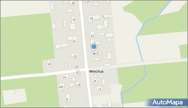 Mnichus, Leśna, 19, mapa Mnichus