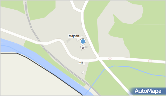 Muszyna, Leśna, 46, mapa Muszyna