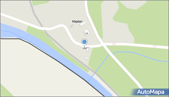 Muszyna, Leśna, 46a, mapa Muszyna