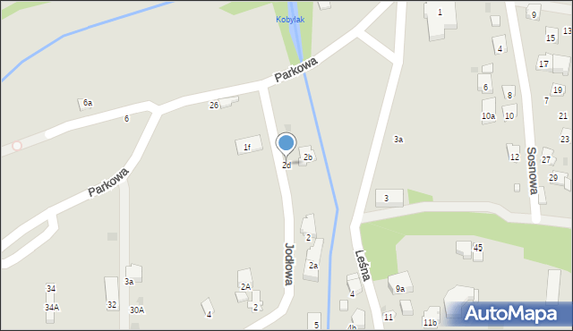 Myślenice, Leśna, 2d, mapa Myślenice