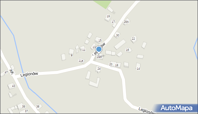 Myszków, Legionów, 24A, mapa Myszków