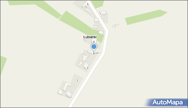 Myszkowice, Leśna, 5, mapa Myszkowice