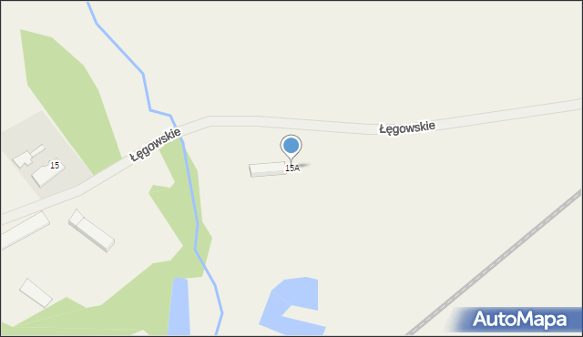 Nietoperek, Łęgowskie, 15A, mapa Nietoperek