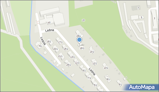 Nowa Dęba, Leśna, 16/2, mapa Nowa Dęba