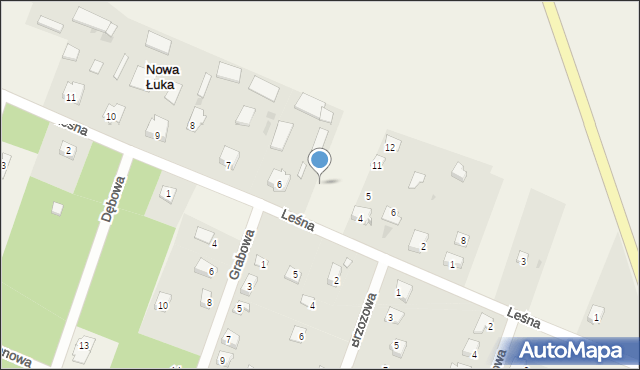 Nowa Łuka, Leśna, 5, mapa Nowa Łuka