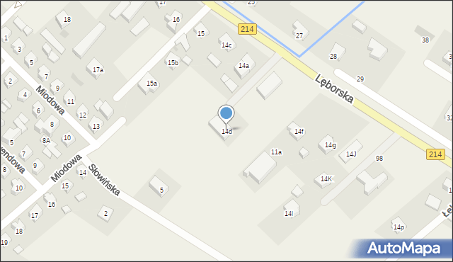 Nowa Wieś Lęborska, Lęborska, 14d, mapa Nowa Wieś Lęborska
