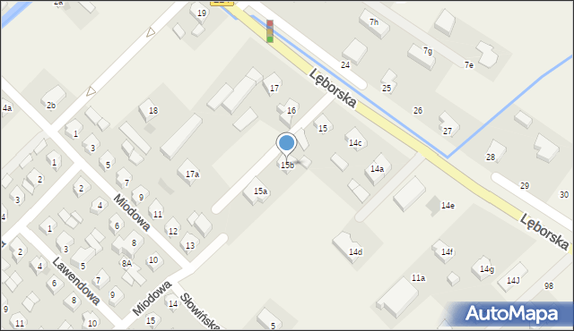 Nowa Wieś Lęborska, Lęborska, 15b, mapa Nowa Wieś Lęborska