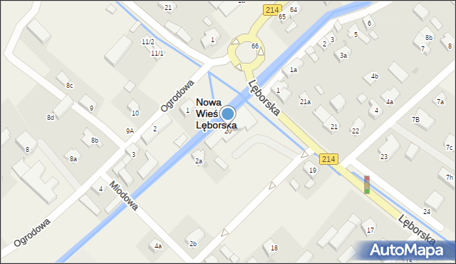 Nowa Wieś Lęborska, Lęborska, 20, mapa Nowa Wieś Lęborska