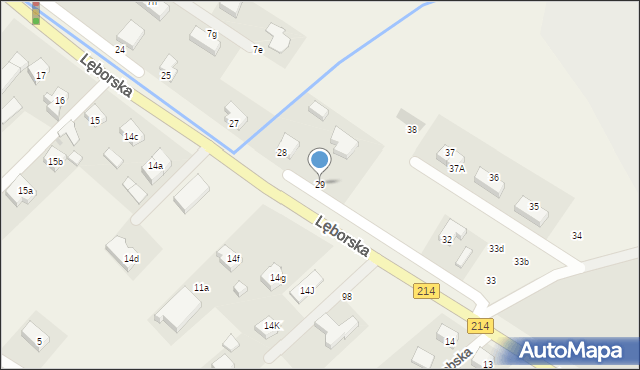 Nowa Wieś Lęborska, Lęborska, 29, mapa Nowa Wieś Lęborska