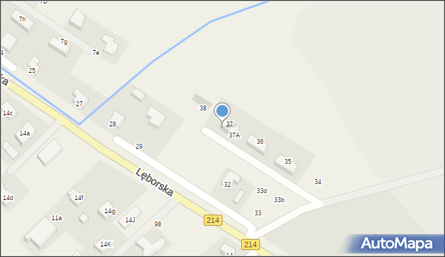 Nowa Wieś Lęborska, Lęborska, 37B, mapa Nowa Wieś Lęborska