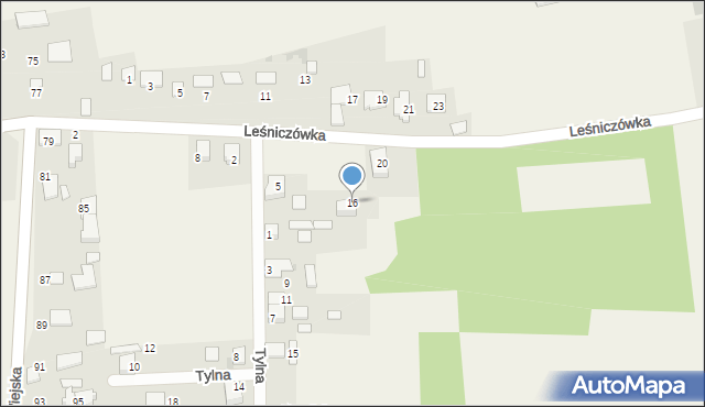 Nowa Wieś Tworoska, Leśniczówka, 16, mapa Nowa Wieś Tworoska