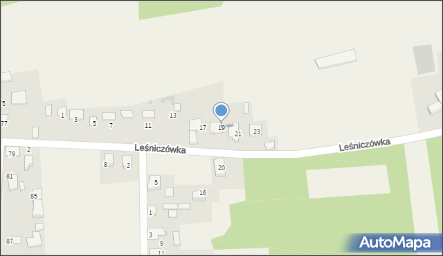 Nowa Wieś Tworoska, Leśniczówka, 19, mapa Nowa Wieś Tworoska