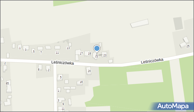 Nowa Wieś Tworoska, Leśniczówka, 21, mapa Nowa Wieś Tworoska