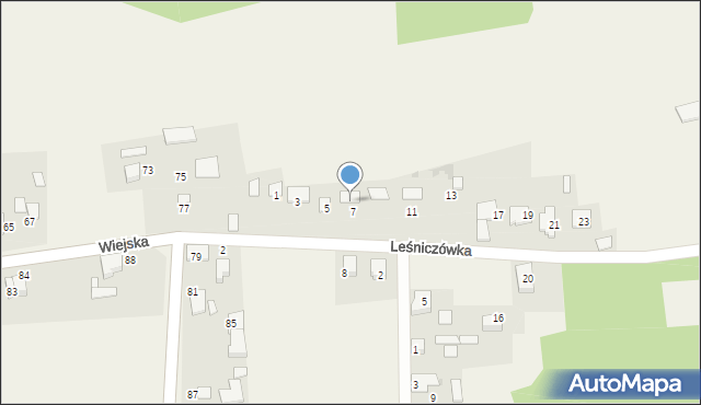 Nowa Wieś Tworoska, Leśniczówka, 9, mapa Nowa Wieś Tworoska