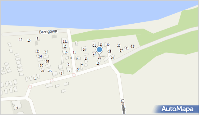 Nowęcin, Letniskowa, 19, mapa Nowęcin