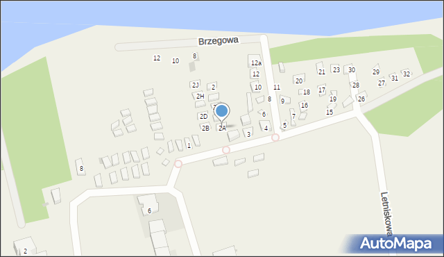 Nowęcin, Letniskowa, 2A, mapa Nowęcin