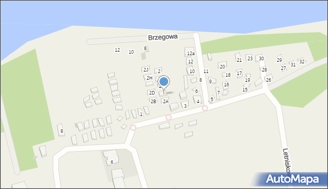 Nowęcin, Letniskowa, 2C, mapa Nowęcin