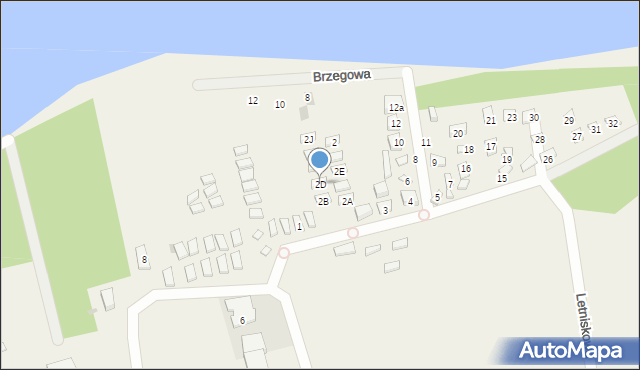 Nowęcin, Letniskowa, 2D, mapa Nowęcin